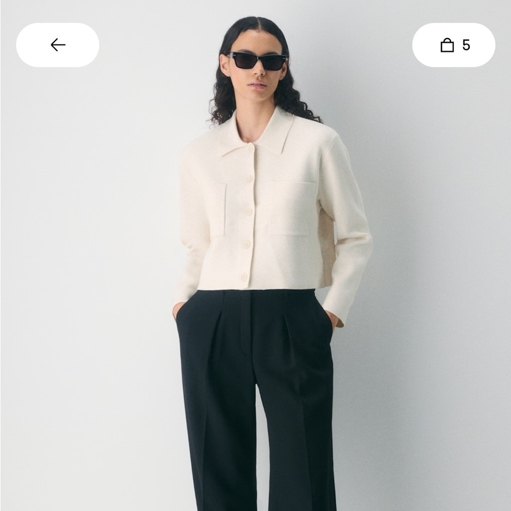 Aritzia Babaton Society Waist Sweater Cardigan